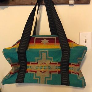 New Zippered Western Duffle Bag